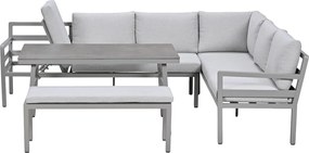Garden Impressions Markus lounge dining set 4-delig - taupe