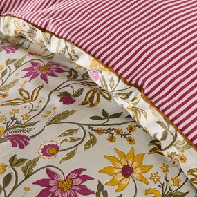 Dekbedovertrek van gewassen katoen met bloemenprint, HARNEY