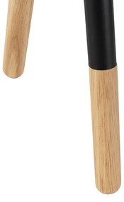 Set van tafel- en vloerlamp met kap zwart - Pip