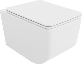 Mexen Vera wc-pot Rimless met zacht sluitende slanke bril, duroplast, wit - 30164000