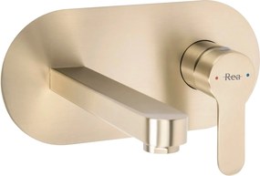 Inbouw wastafelkraan REA Arcos Brush Gold