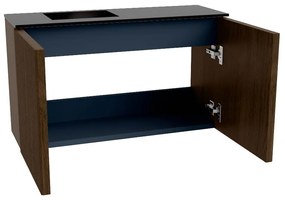 Mondiaz Joya 70cm toiletmeubel walnut met wastafel faye links 1 kraangat urban
