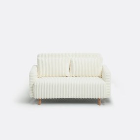 Omvormbare bank, fluweel met grove rib, 2-zit. Cosico