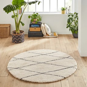 Rond vloerkleed in berber stijl, Fatouh