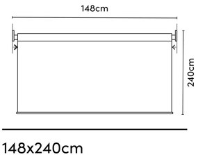 Platinum Nesling Coolfit rolgordijn 148x240 cm zand