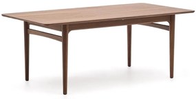 Kave Home Elan Walnoot Eettafel Uitschuifbaar Retro - 200 X 100cm.