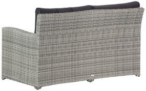 Loungeset tuin 4 personen Wicker Grijs  Garden Collections Giardino