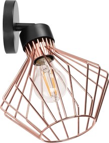 Wandlamp metalen wandlamp loft roze zwart APP534-1W