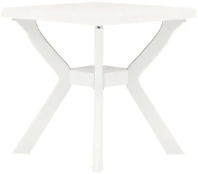 vidaXL Bistrotafel 70x70x72 cm kunststof wit