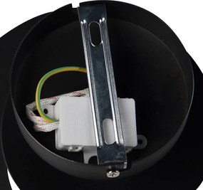 Smart plafondlamp met spiraal kap zwart incl. Wifi A60 - Scroll