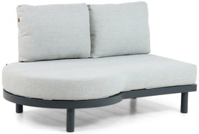 Hoek loungeset 5 personen Aluminium/rope Grijs  Santika Furniture Santika