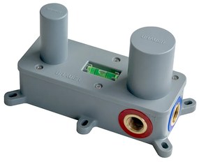 Brauer Chrome Edition ColdStart wastafelkraan inbouw gebogen uitloop en rozetten model A1 chroom