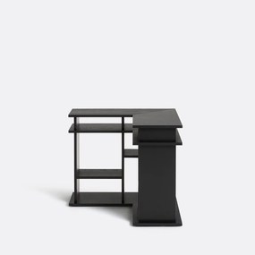 Hoekboekenkast, voor tegen de achterkant van een bank, ABAC
