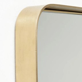 Kare Design Curve Rechthoekige Spiegel Messing 120 Cm - 80x120cm