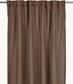 Linnen ondoorzichtige multibandgordijnen Julie, 2-delig, B 145 cm