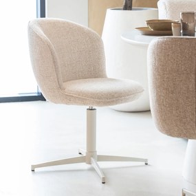 Eleonora Molly Draaibare Eetkamerstoel Met Beige Poten