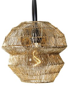 Oosterse wandlamp goud - VadiOosters E27 rond Binnenverlichting Lamp