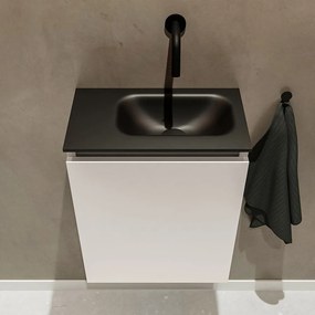 Mondiaz Ture 40cm toiletmeubel linen met wastafel urban rechts geen kraangat