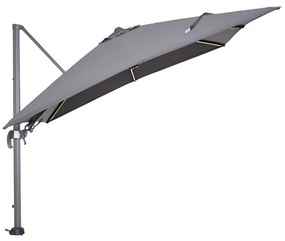 Garden Impressions Hawaii zweefparasol Lumen LED 300x300 cm - donker grijs