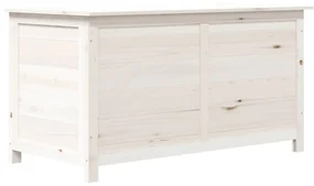 vidaXL Kussenbox 100x50x56 cm massief vurenhout wit