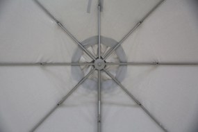 Zweefparasol  3.5m S2 Excellent (excl. voet) Taupe-naturel-bruin Camello Luna