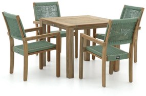 ROUGH Batang/ROUGH-S 90cm dining tuinset 5-delig stapelbaar