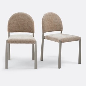 Set van 2 gestoffeerde stoelen, Delly