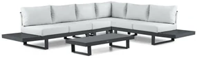 Hoek loungeset 6 personen Aluminium Grijs  Lifestyle Garden Furniture Lorenzo