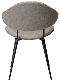 Dan-Form Napoleon Design Eetkamerstoel Grijsbruin Boucle