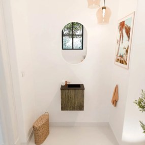 Mondiaz Joya 40cm toiletmeubel dusk met wastafel faye rechts 1 kraangat urban