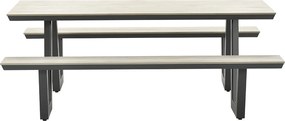 Garden Impressions Sarria picknick set 200 x 90 - donker grijs