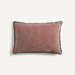 Geborduurde kussenhoes van linnen en katoen, SORINE