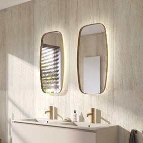 Ben Beau Spiegel 40x4x80 cm Geborsteld Mat Goud