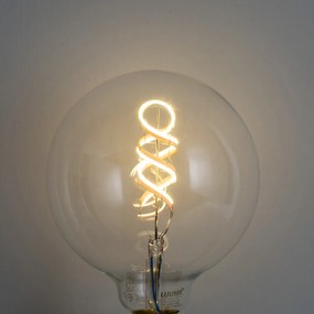 Set van 5 Smart E27 dimbare LED lampen G125 helder RGBW 4W 250 lm 2700K