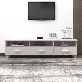 vidaXL Tv-meubel 158x40x40 cm massief grenenhout wit