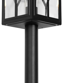 Klassieke staande buitenlamp zwart 100 cm IP44 - Dover Klassiek / Antiek E27 IP44 Buitenverlichting