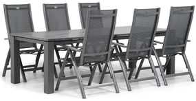 Tuinset 6 personen 240 cm Aluminium/Textileen /Aluminium/textileen Grijs Hartman Royal