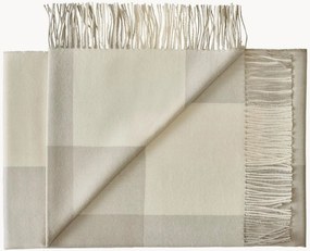 Baby-alpaca plaid Santa met franjes