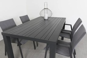 Lima antraciet/Lena 160 cm. tuinset - 5-delig