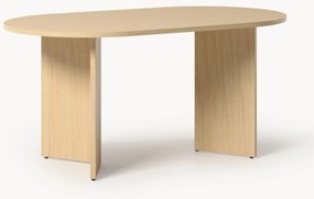Ovale houten eettafel Toni, 200 x 90 cm