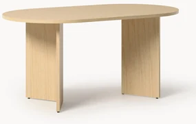 Ovale houten eettafel Toni, 200 x 90 cm