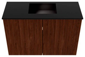 Mondiaz Joya 60cm toiletmeubel ruby met wastafel faye midden zonder kraangat urban
