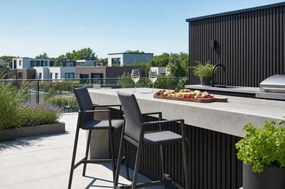 Barstoel Aluminium Grijs-antraciet Lifestyle Garden Furniture Rome  antraciet