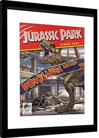 Ingelijste poster Jurassic Park - Comics