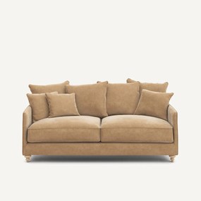 3-zits slaapbank in stonewashed fluweel, Lazare