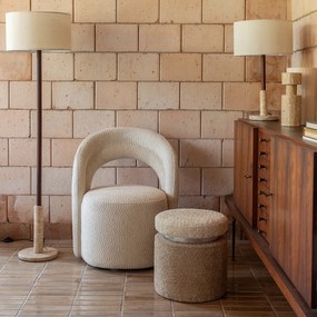 Dutchbone Seina Draaibare Fauteuil Beige