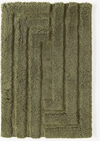 Pluizig hoogpolig vloerkleed Genève met verhoogde hoog-laag structuur