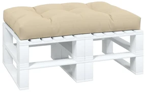 vidaXL Bankkussen pallet 120x80x10 cm beige