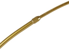 Moderne booglamp messing met witte kap - Arc Basic