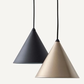 Kegelvormige hanglamp diam. 19 cm, Moke